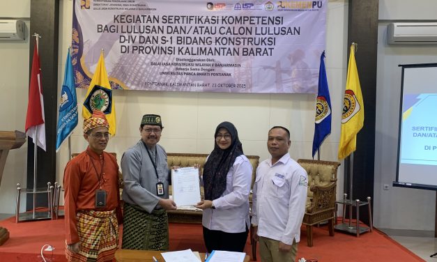 SERTIFIKASI KOMPETENSI BAGI LULUSAN DAN CALON LULUSAN S1 BIDANG KONSTRUKSI PROVINSI KALIMANTAN BARAT