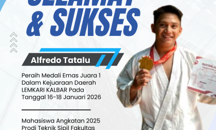 Mahasiswa Teknik Sipil Raih Emas Lemkari Kalbar 2026